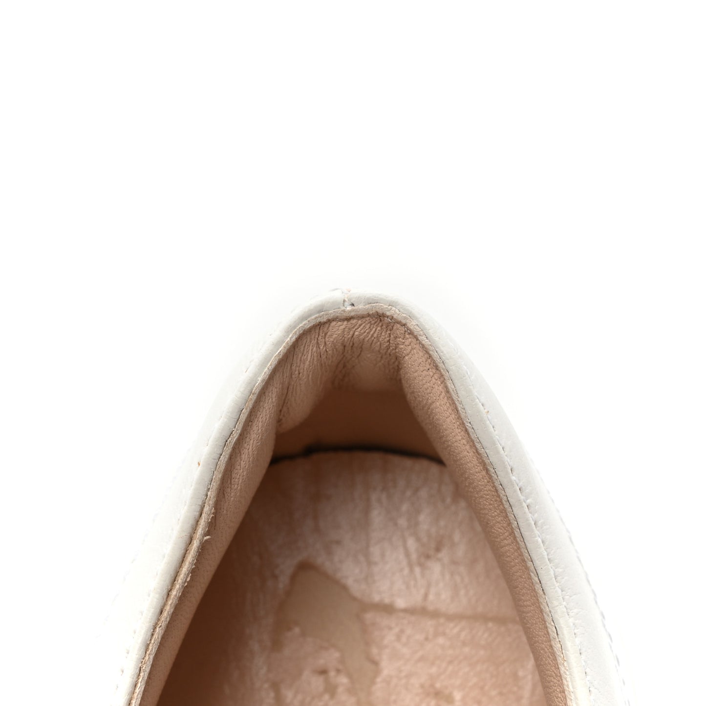 Calfskin Peggy Platform Sneakers 37 White