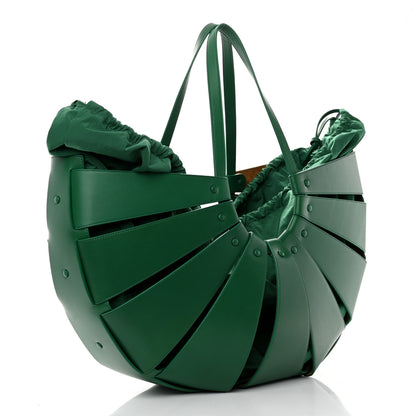 Bottega Veneta French Calfskin Large Shell Bag Racing Green 4 of 13