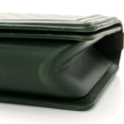 Chanel Lambskin Quilted New Medium Boy Flap Dark Green 11 of 15