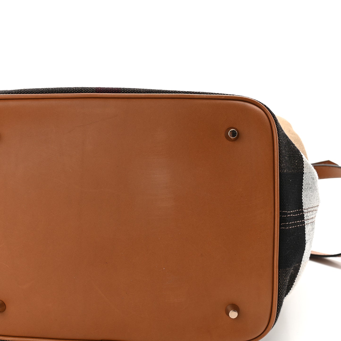 Canvas Mega Check Medium Ashby Hobo Saddle Brown