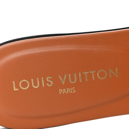 Louis Vuitton Calfskin LV Isola Flat Sandals 41 Cognac 8 of 9
