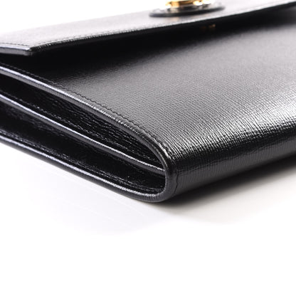 Gucci Azalea Calfskin Marina Clutch Black 5 of 9