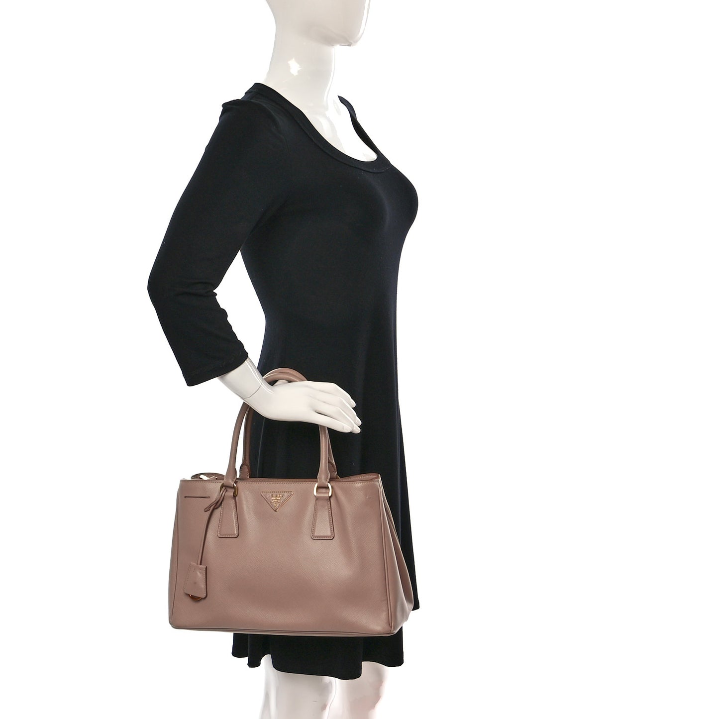 Saffiano Lux Small Tote Cammeo
