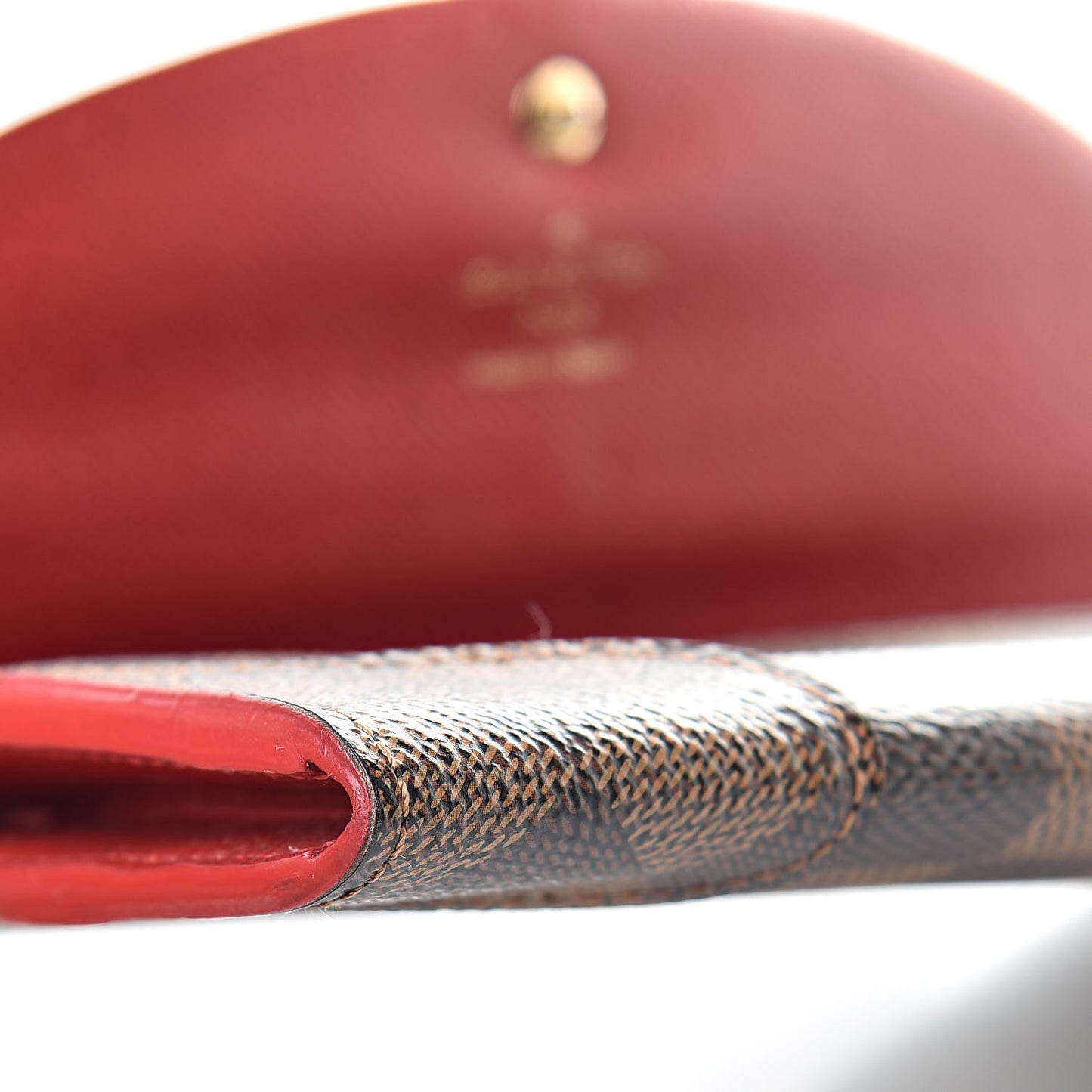 Damier Ebene Caissa Wallet Cherry