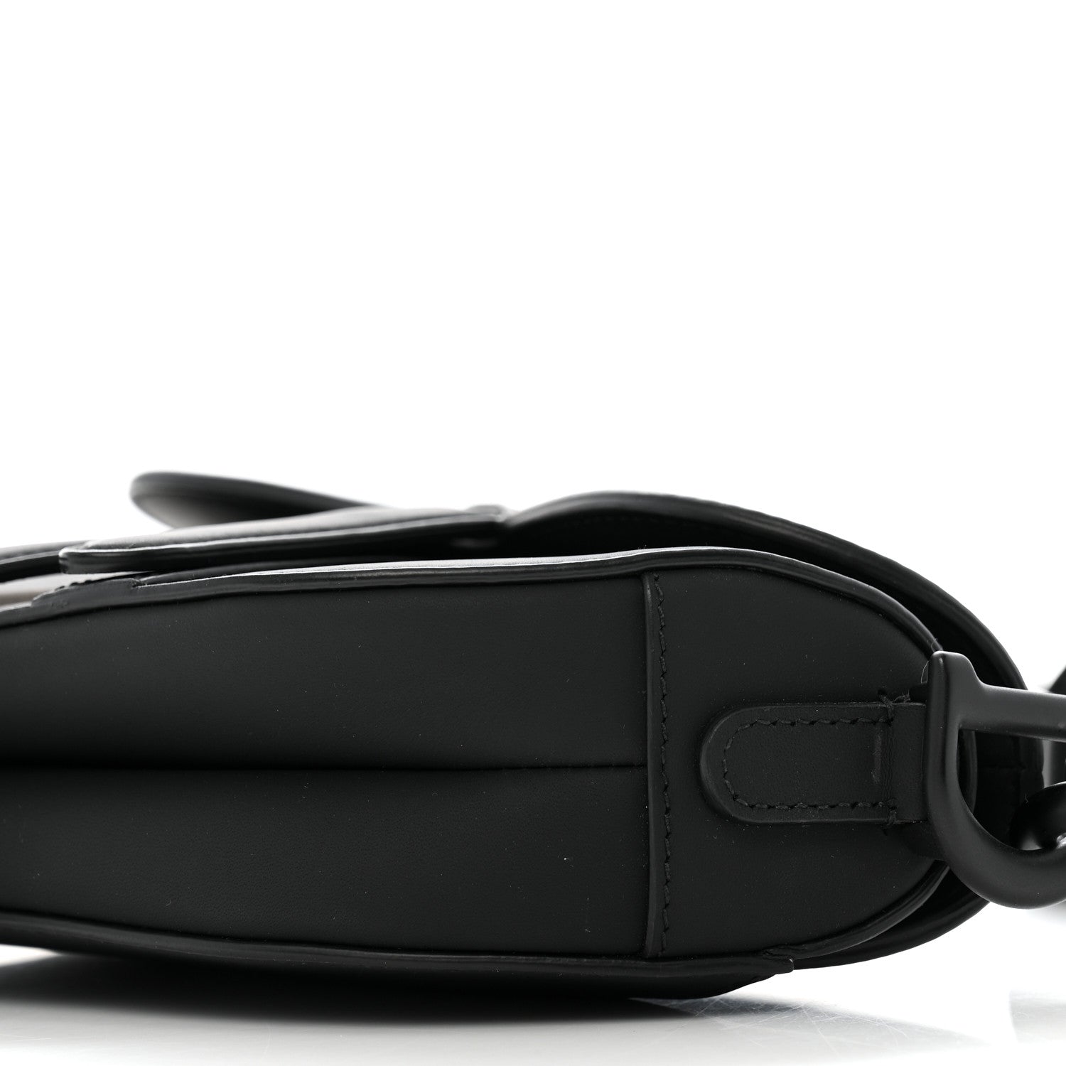 Christian Dior Ultra Matte Calfskin Mini Saddle Bag With Strap Black 10 of 13