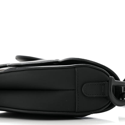 Christian Dior Ultra Matte Calfskin Mini Saddle Bag With Strap Black 10 of 13