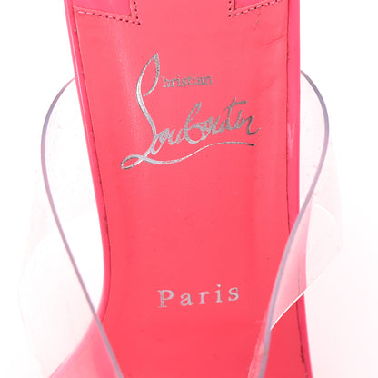 Christian Louboutin Patent PVC Just Nothing 85 Slide Sandals 39 Magnifique 8 of 9