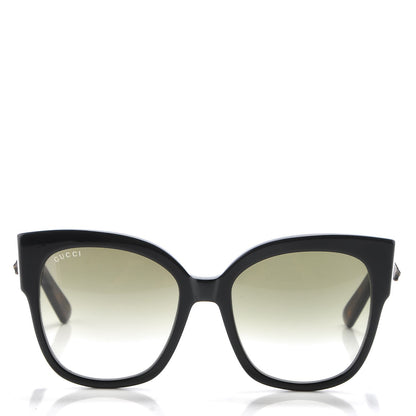 Gucci Acetate Square Frame Web Sunglasses GG0059S Black Tortoise 2 of 8