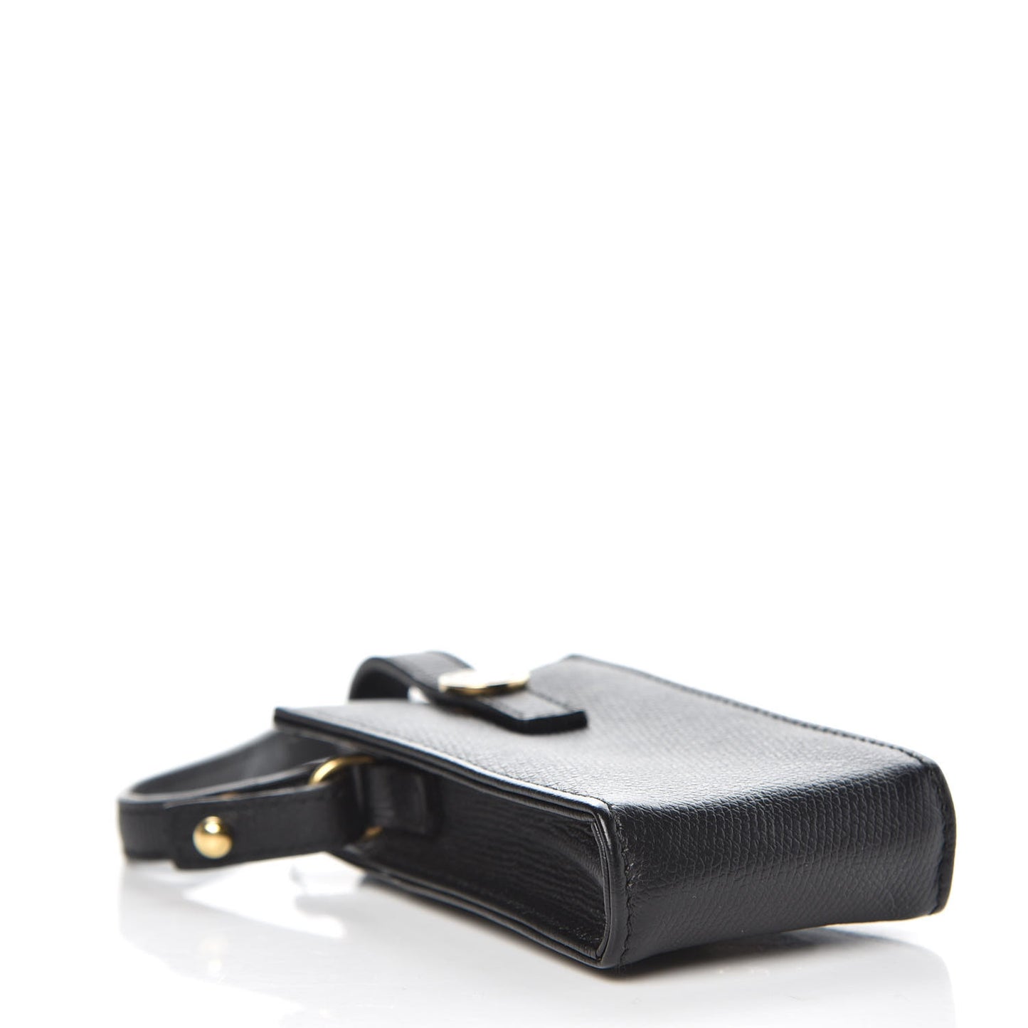 Grained Calfskin CC Cigarette Case Black