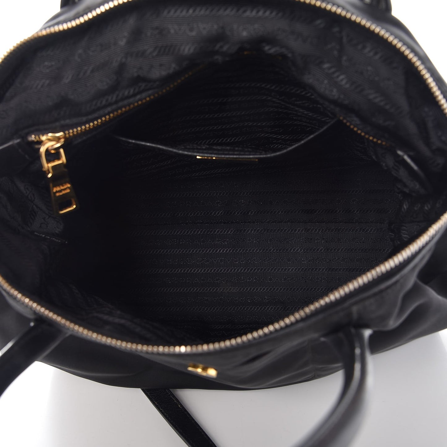 Saffiano Tessuto Nylon Tote Black