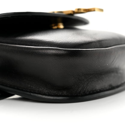 Saint Laurent Smooth Calfskin Mini Classic Monogram Kaia Belt Black 9 of 14