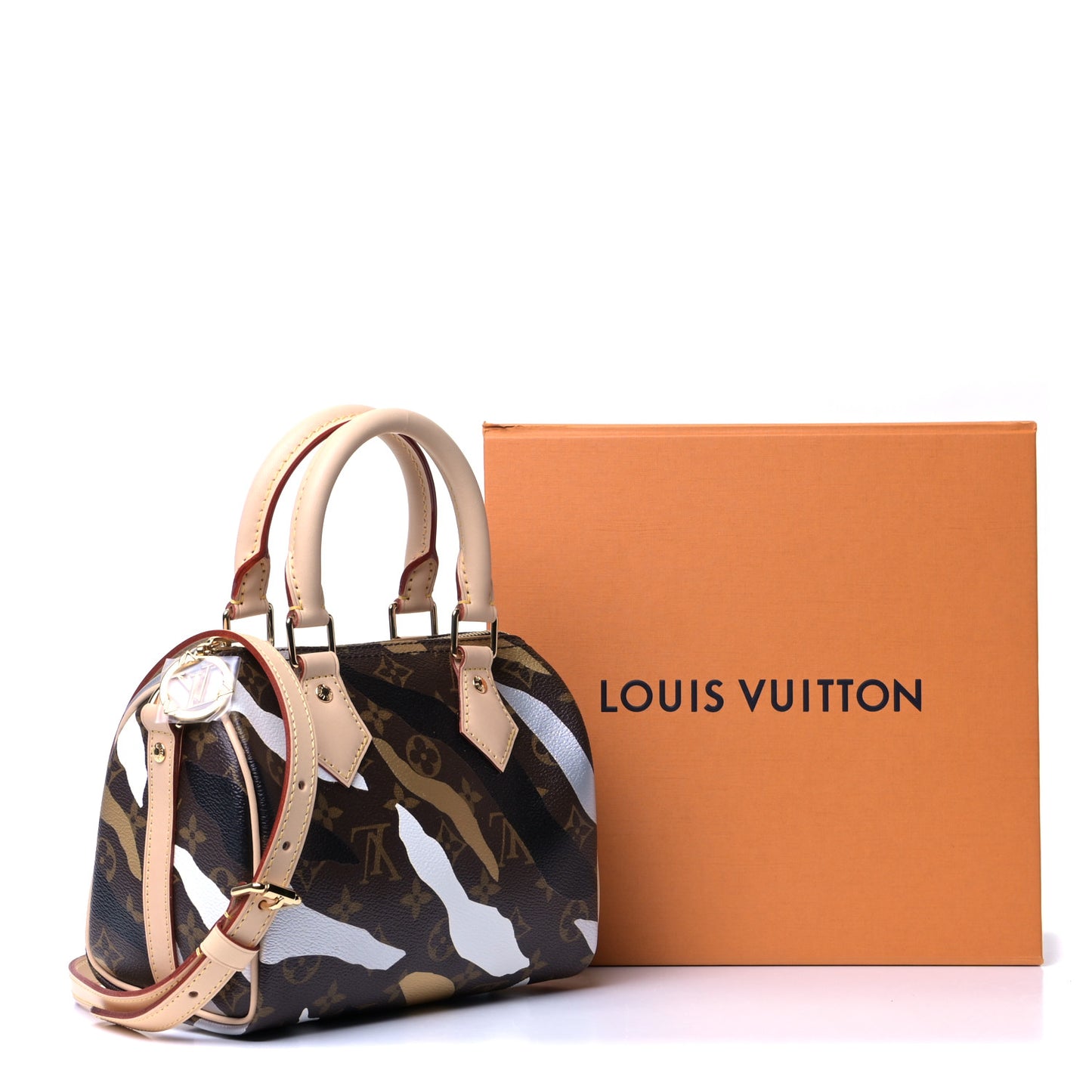 X LOL Monogram Speedy BB Gold Silver