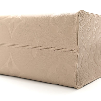 Louis Vuitton Empreinte Monogram Giant Onthego MM Tourterelle 9 of 13