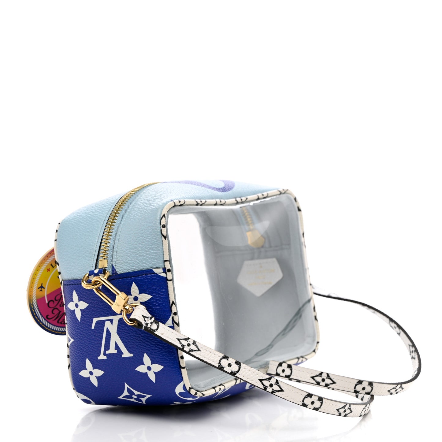 Monogram Giant Hawaii Beach Pouch Blue