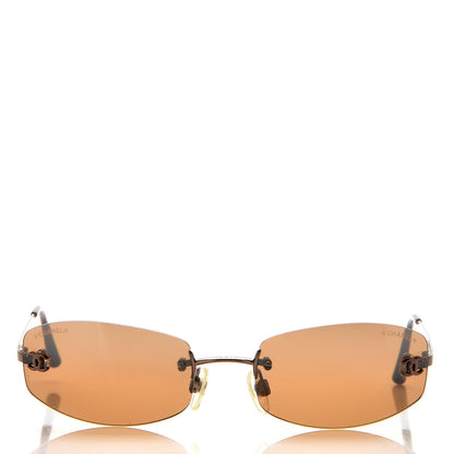 Chanel Rimless CC Sunglasses 204/6U Bronze 2 of 7