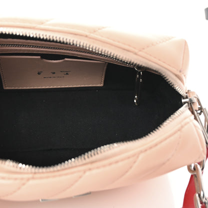 Off-White Calfskin Diagonal Quilted Jackhammer Camera Bag Pink 5 of 9