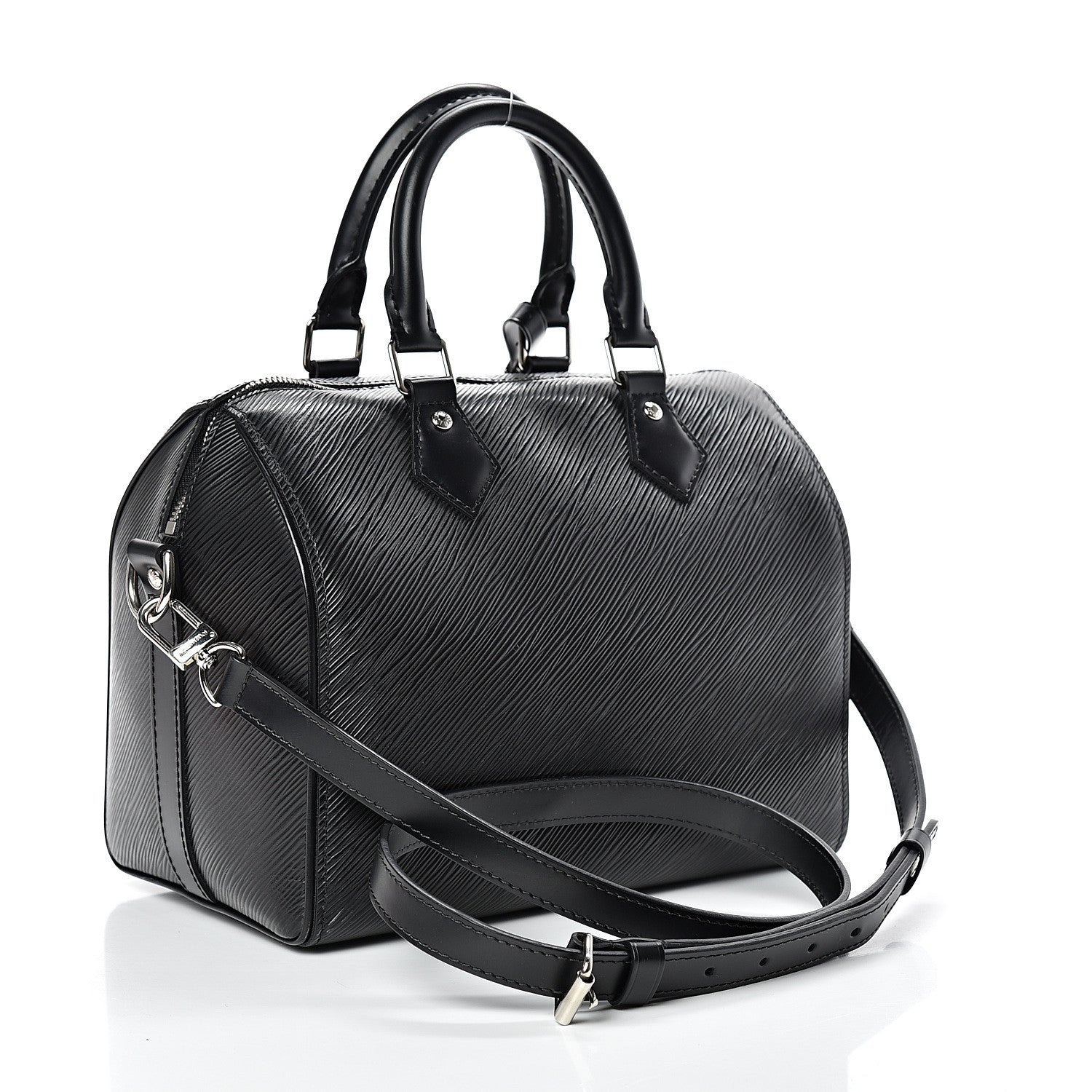 Louis Vuitton Epi Speedy Bandouliere 25 Black 2 of 14