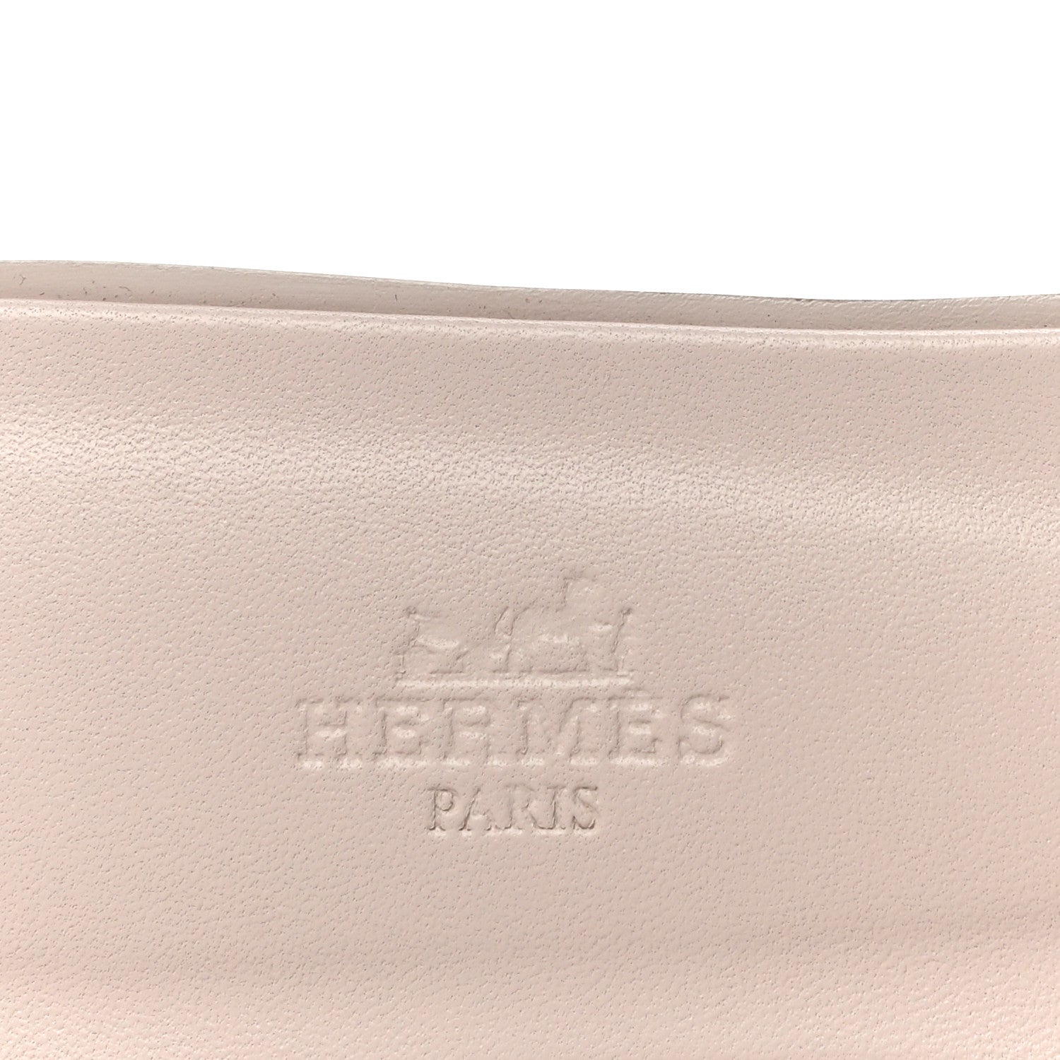 Hermes Box Calfskin Oran Sandals 37 Rose Pale 10 of 12