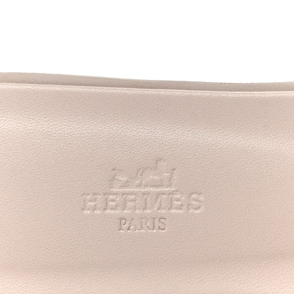 Hermes Box Calfskin Oran Sandals 37 Rose Pale 10 of 12