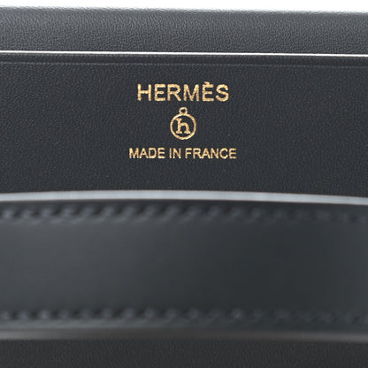 Hermes Vache Hunter Shiny Alligator Petit H Box Bag Bleu Marine Bleu Saphir 6 of 10
