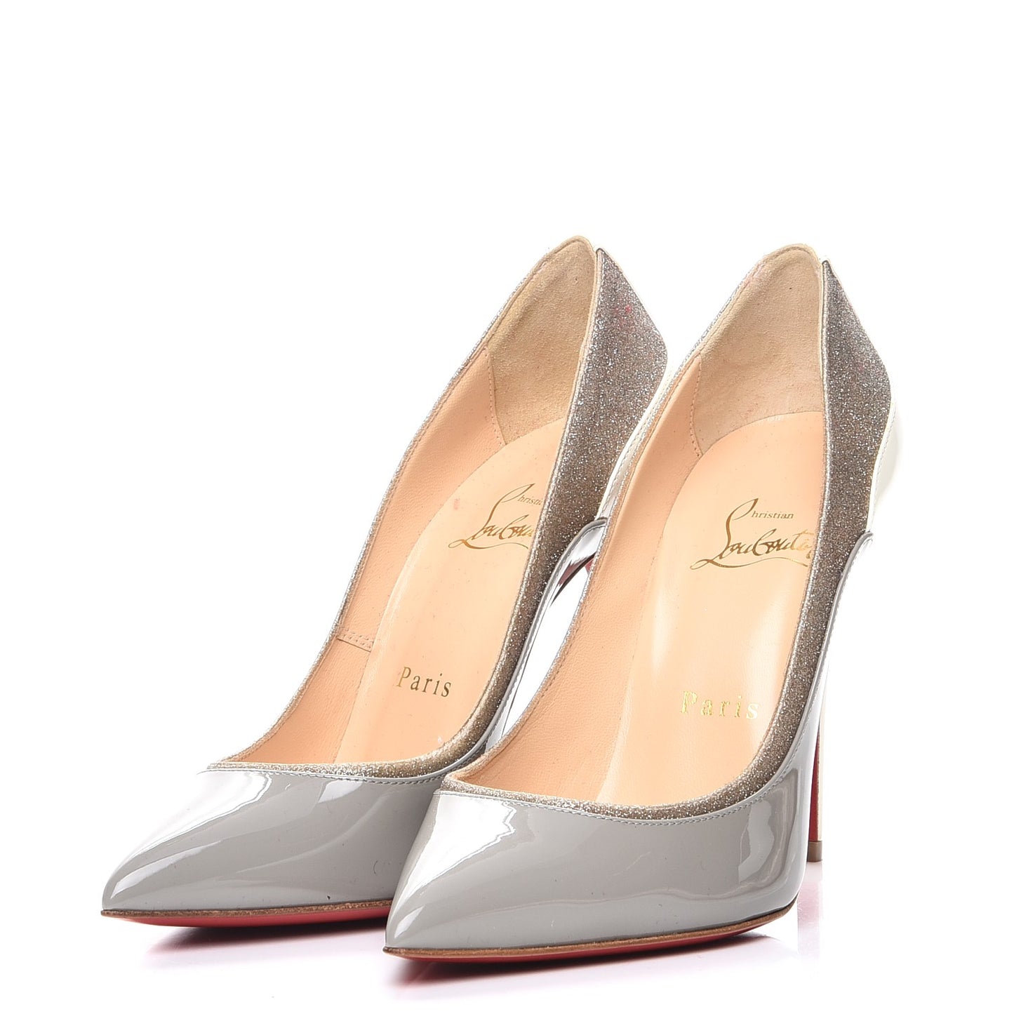 Glitter Patent Tucsick 100 Pumps 36 Grey
