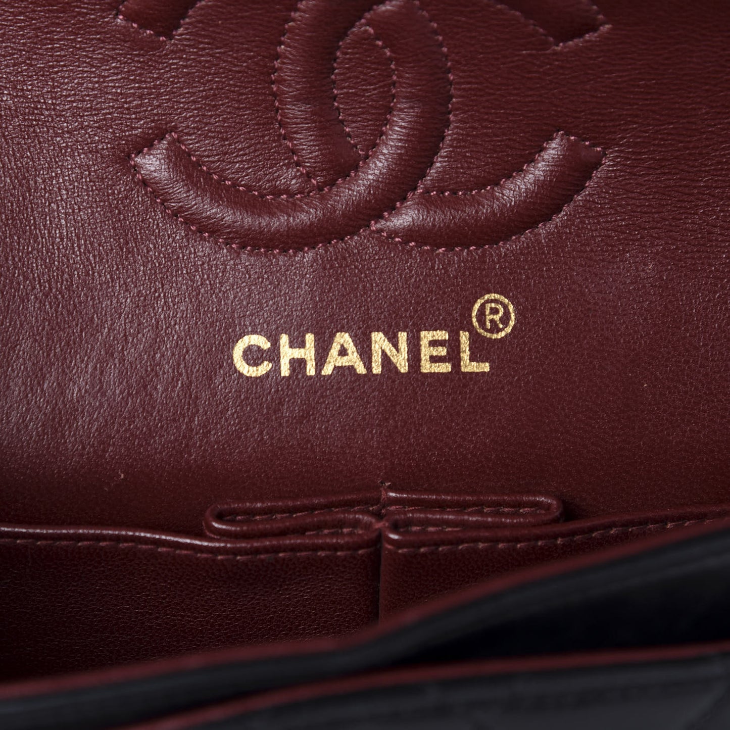 Lambskin Quilted Small Double Flap Black