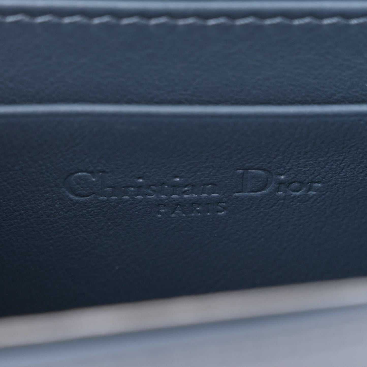 Patent Cannage Nano Lady Dior Pouch Denim