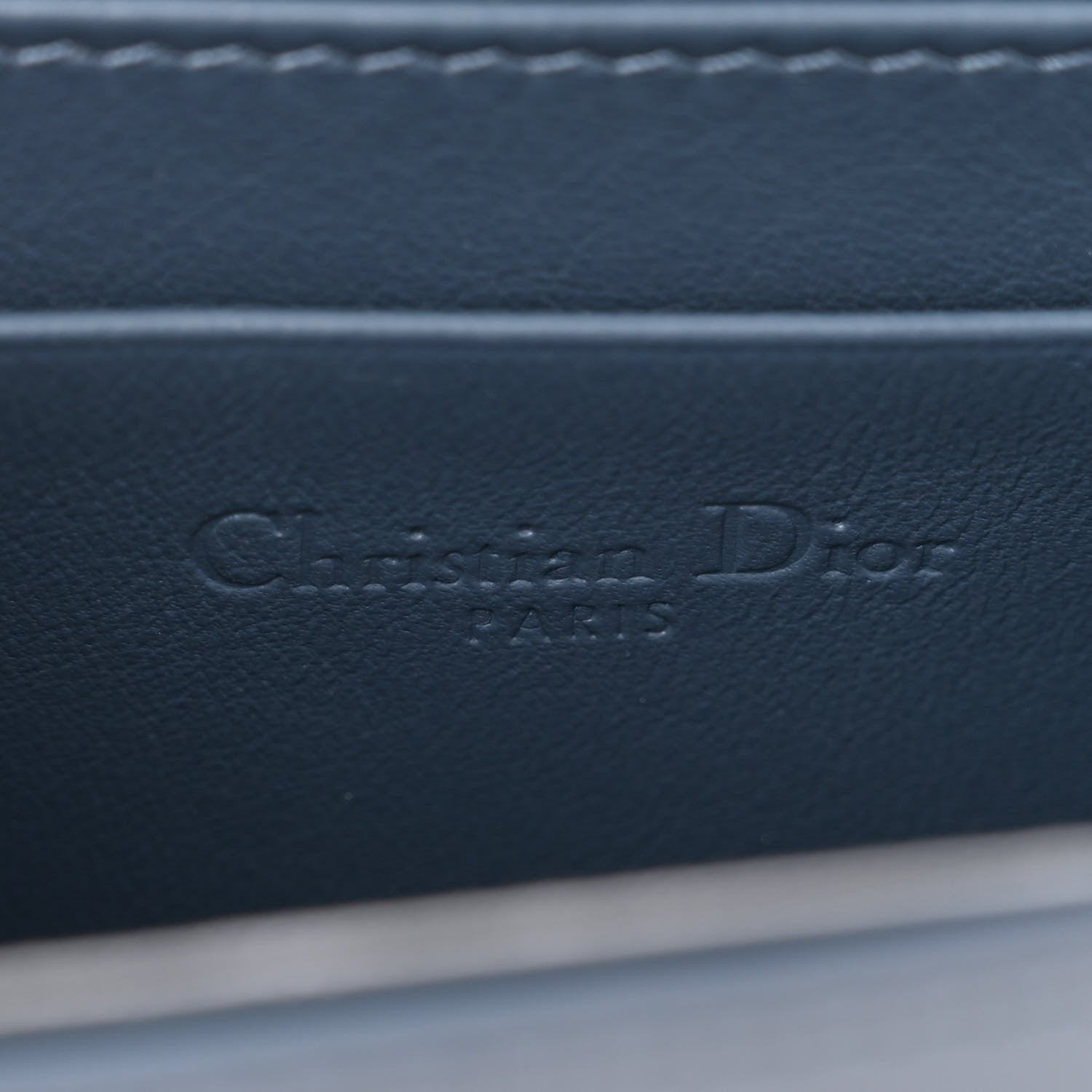 Christian Dior Patent Cannage Nano Lady Dior Pouch Denim 6 of 12