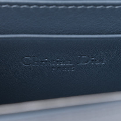 Christian Dior Patent Cannage Nano Lady Dior Pouch Denim 6 of 12