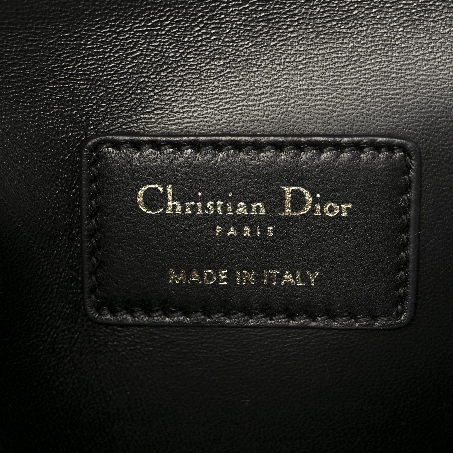 Christian Dior Calfskin Macrocannage Medium St. Honore Tote Black 6 of 10