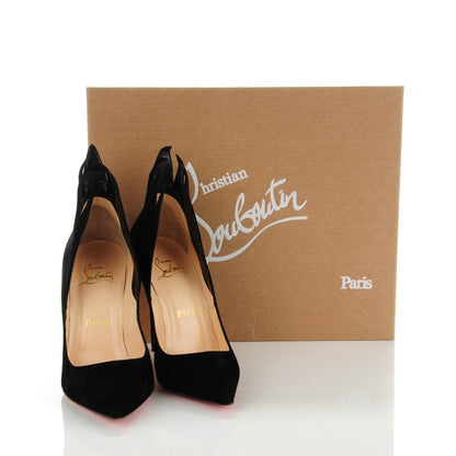 Christian Louboutin Suede Victorina 100 Pumps 36 Black 7 of 7