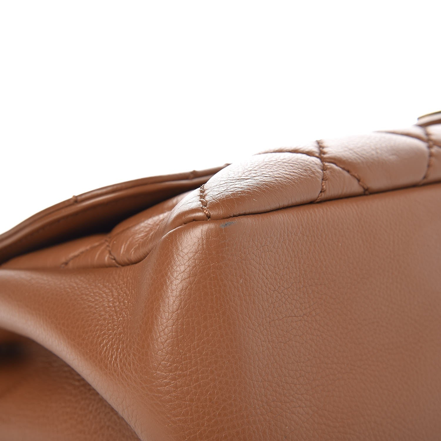 Chanel Calfskin Large Blizzard Zip Top Flap Bag Light Brown 10 of 11
