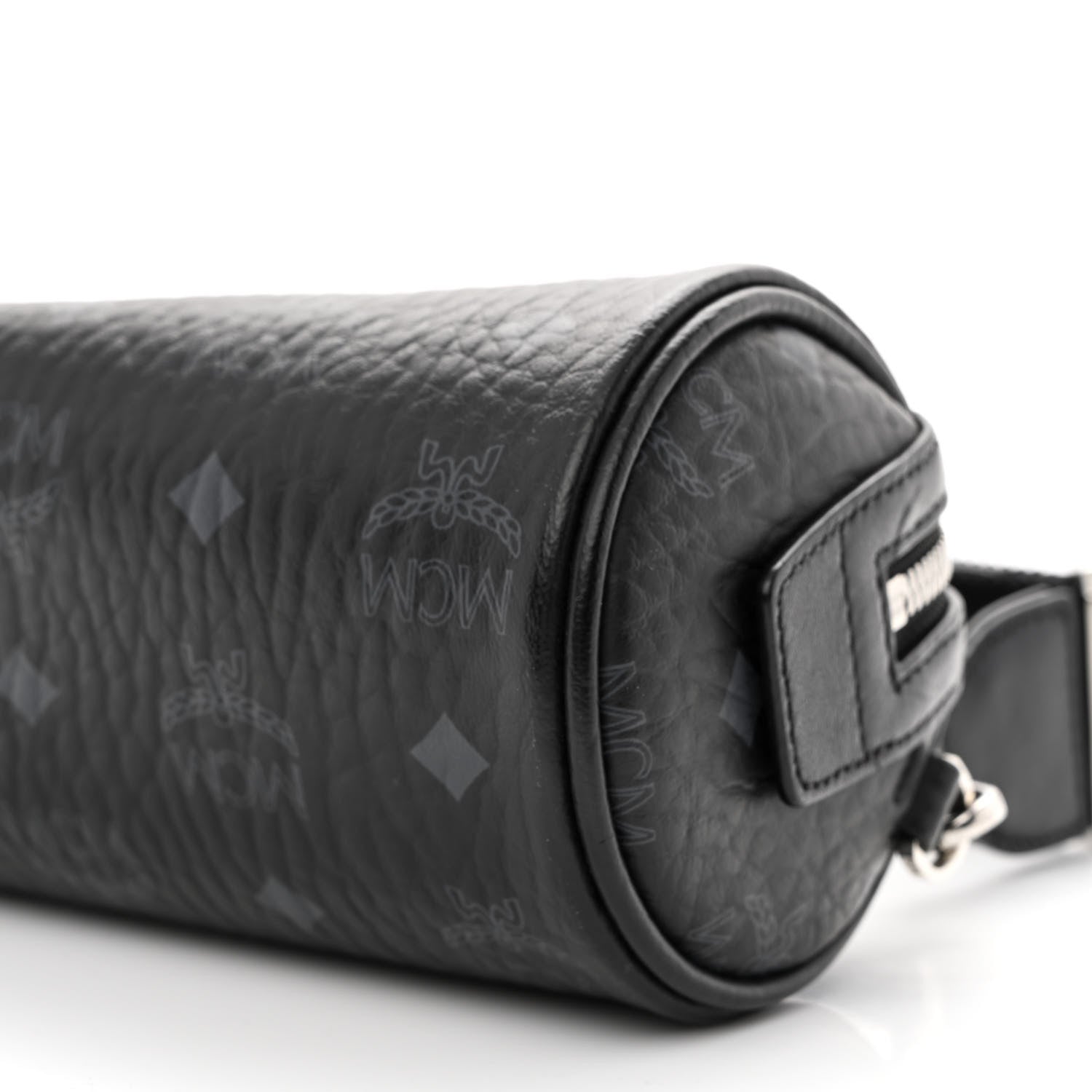 MCM Visetos Mini Barrel Crossbody Bag Black 9 of 9