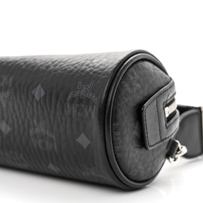 MCM Visetos Mini Barrel Crossbody Bag Black 9 of 9