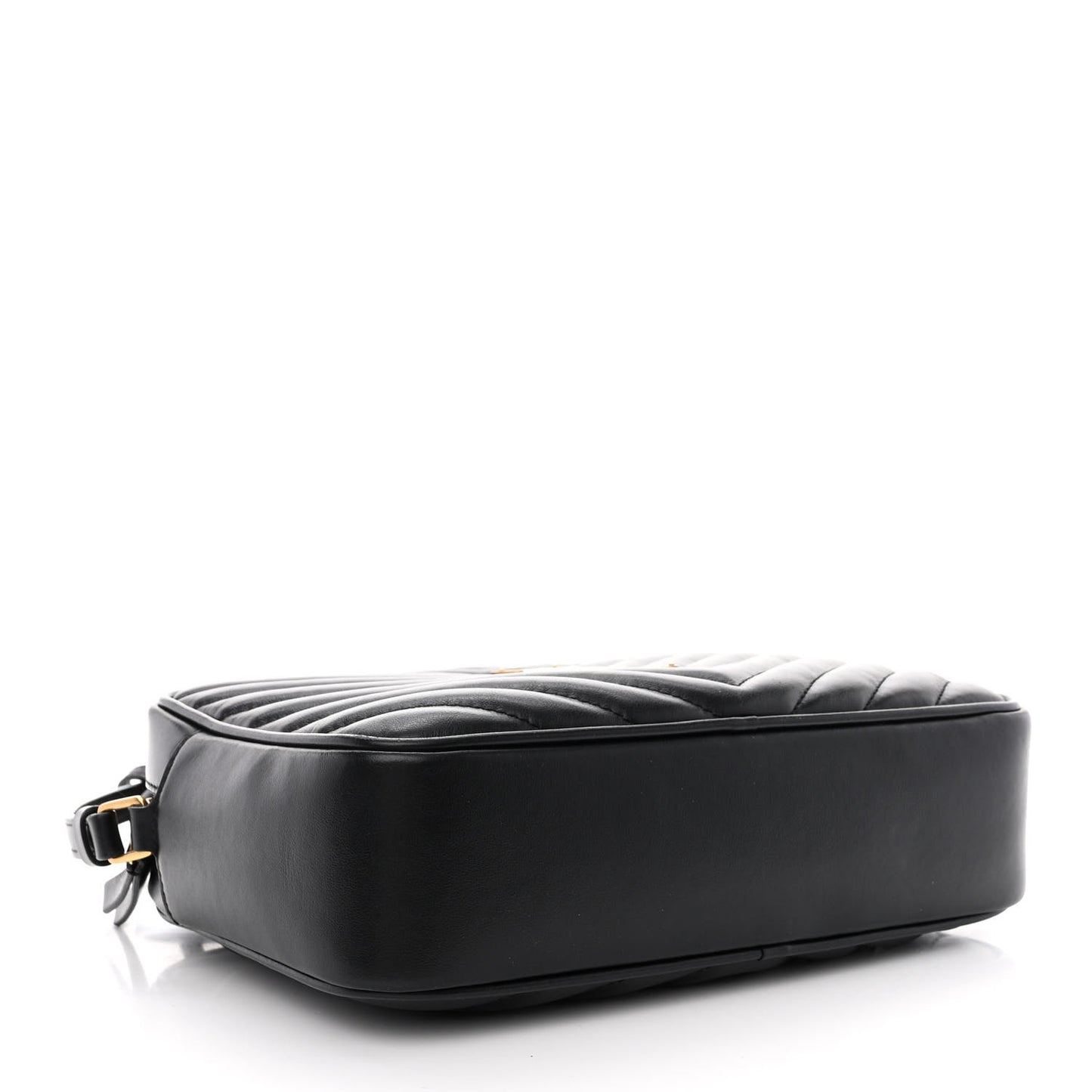 Calfskin Matelasse Monogram Lou Camera Bag Black