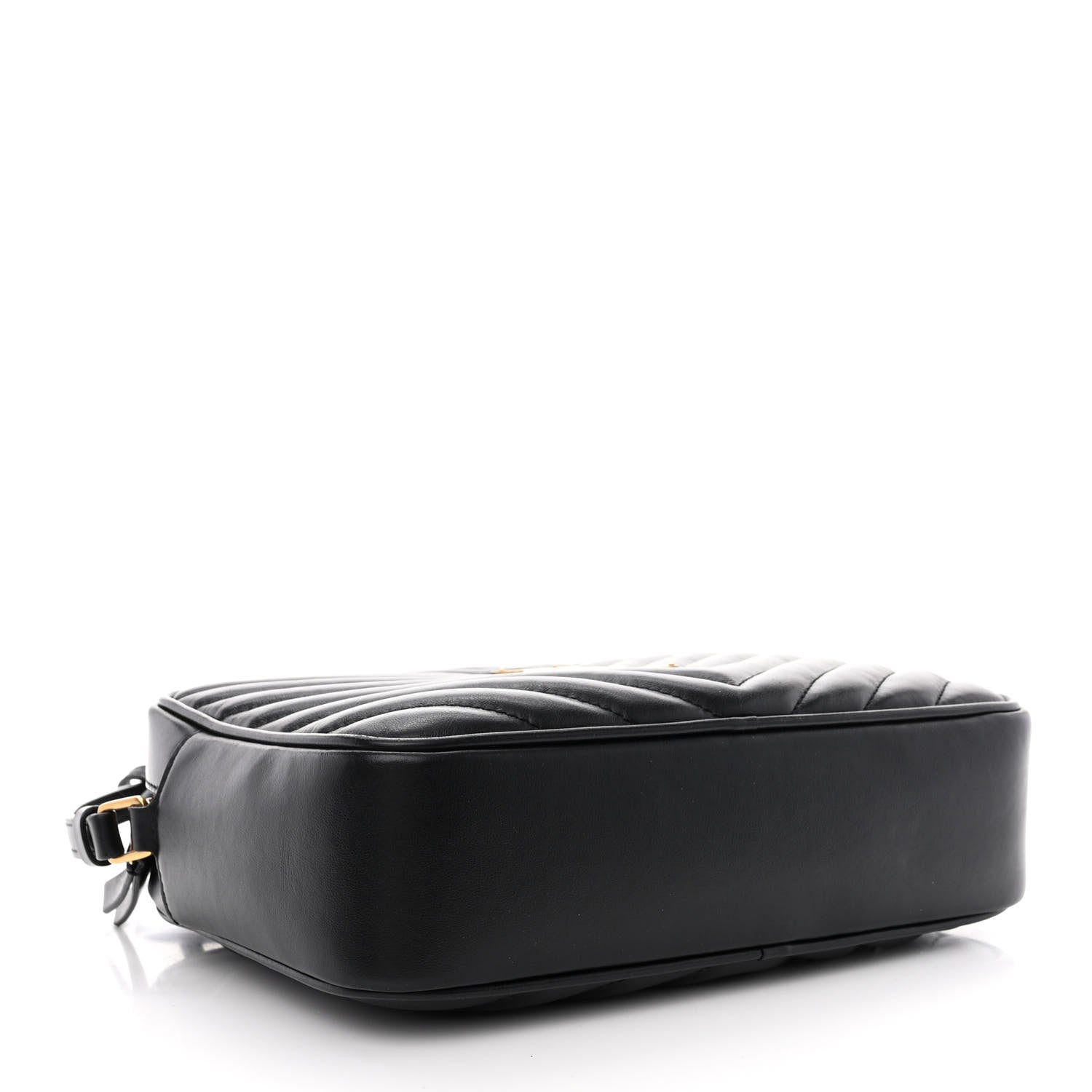 Saint Laurent Calfskin Matelasse Monogram Lou Camera Bag Black 4 of 11