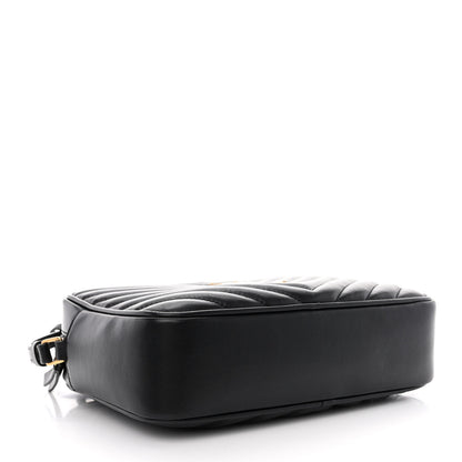 Saint Laurent Calfskin Matelasse Monogram Lou Camera Bag Black 4 of 11