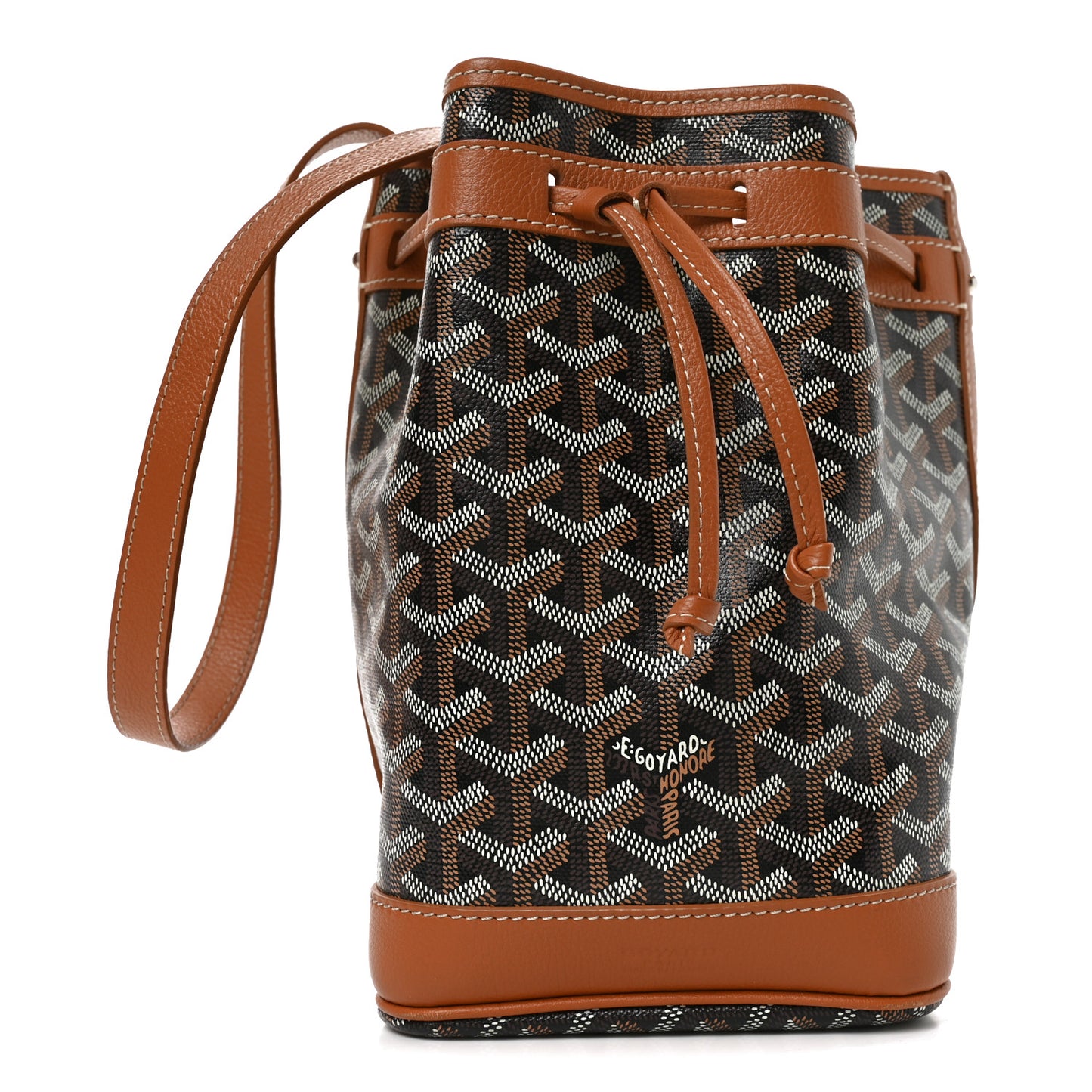 Goyardine Petit Flot Bucket Bag PM Black Gold