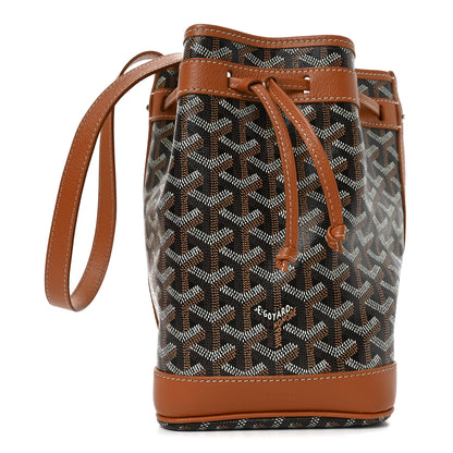 Goyard Goyardine Petit Flot Bucket Bag PM Black Gold 2 of 17