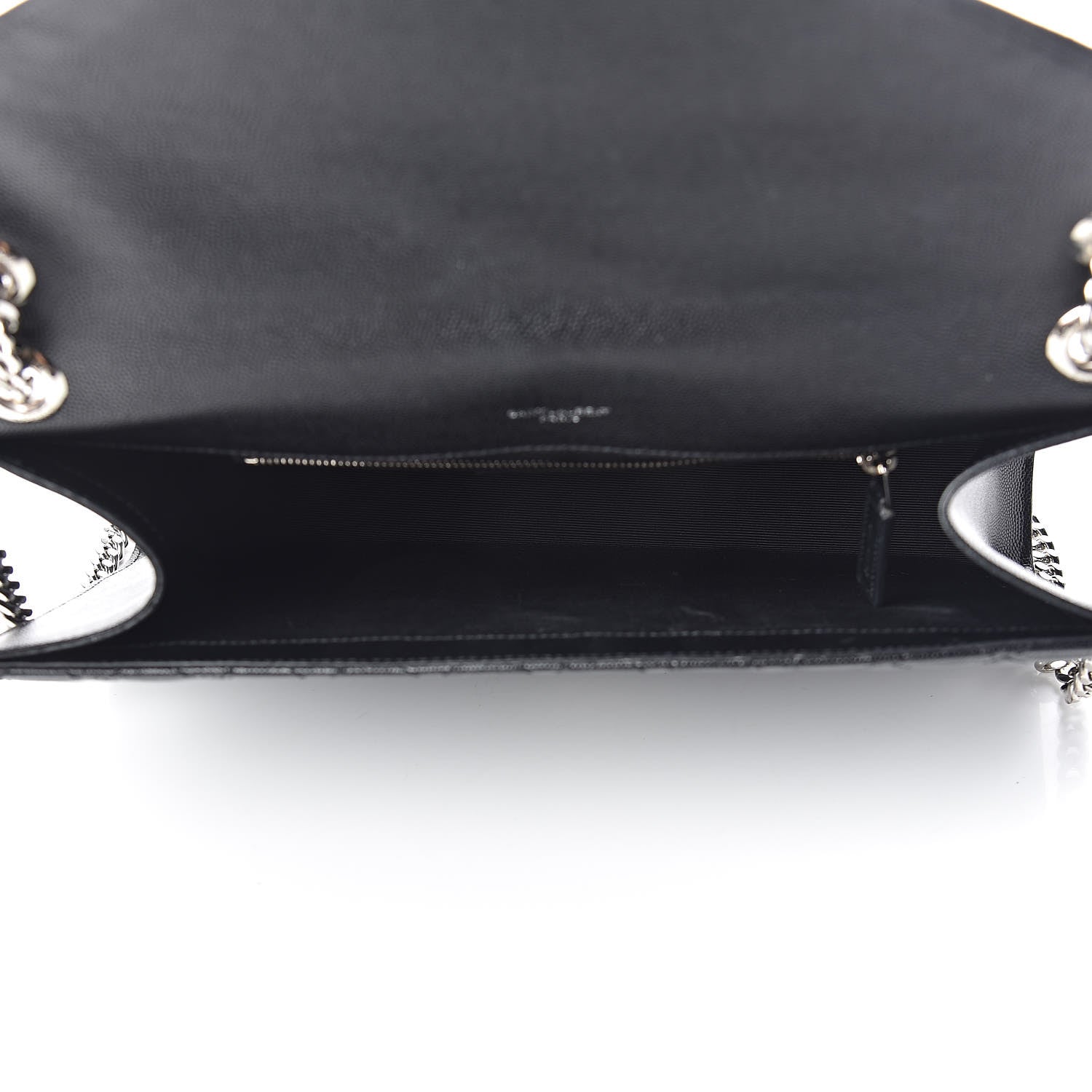 Saint Laurent Grain De Poudre Textured Mixed Matelasse Large Triquilt Monogram Satchel Black 7 of 11