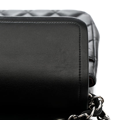 Chanel Lambskin Quilted Jumbo Double Flap Black 11 of 14