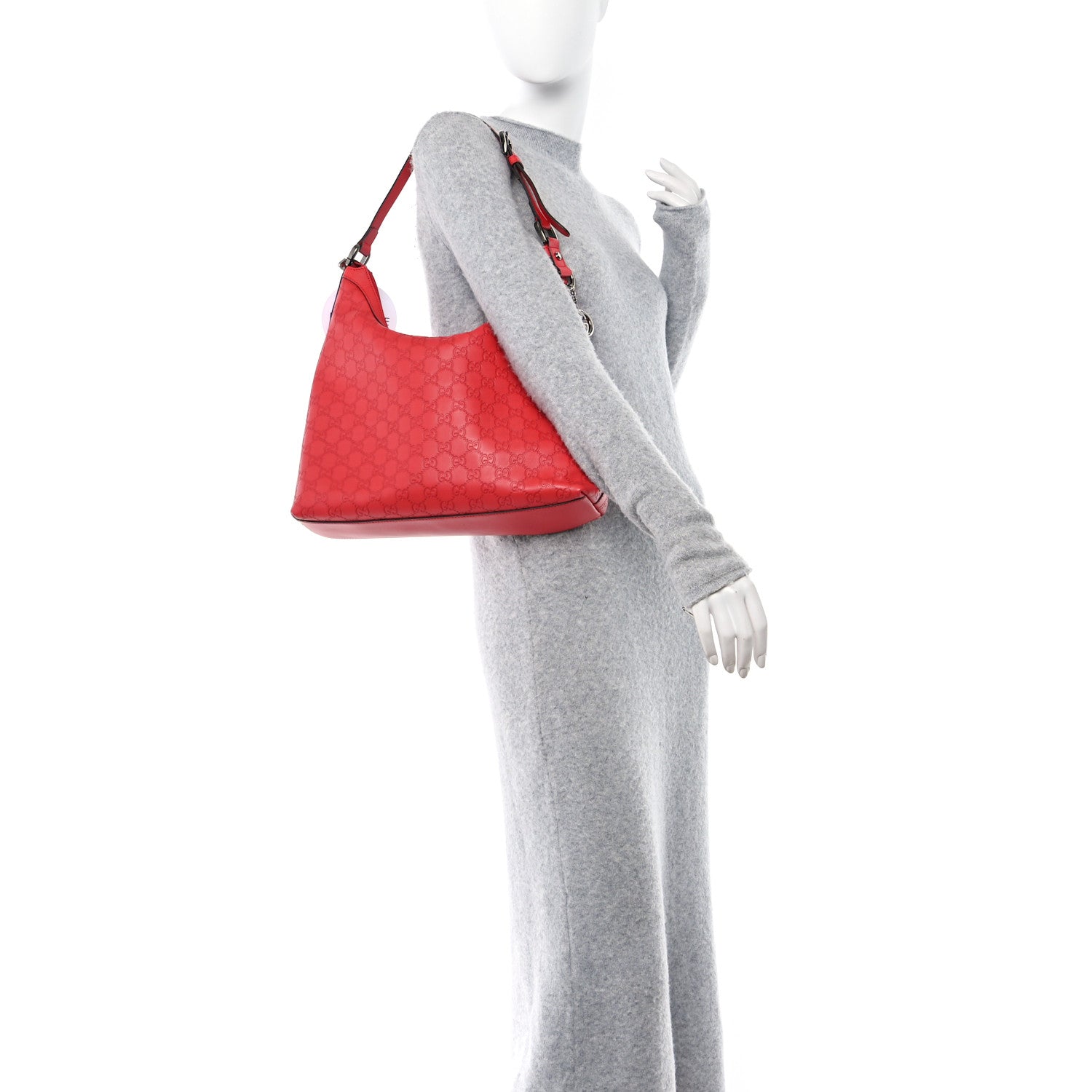 Gucci Dollar Calfskin GG Charm Hobo Oxidation 2 of 10