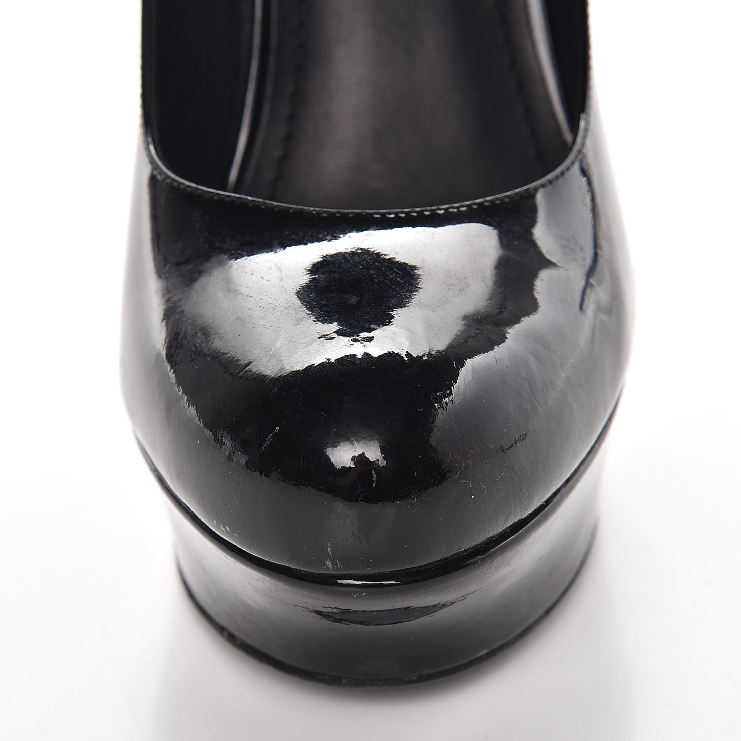 Saint Laurent Patent Gisele 80 Platform Pumps 37 Black 16 of 20