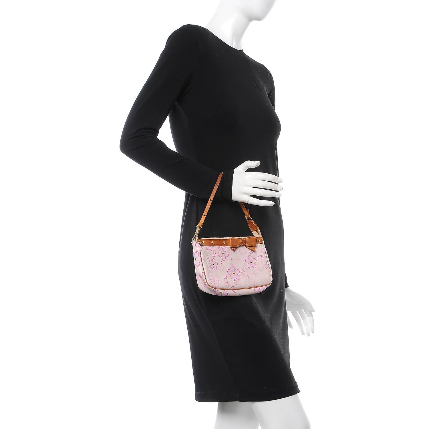 Louis Vuitton Monogram Cherry Blossom Pochette Accessories Pink 2 of 12