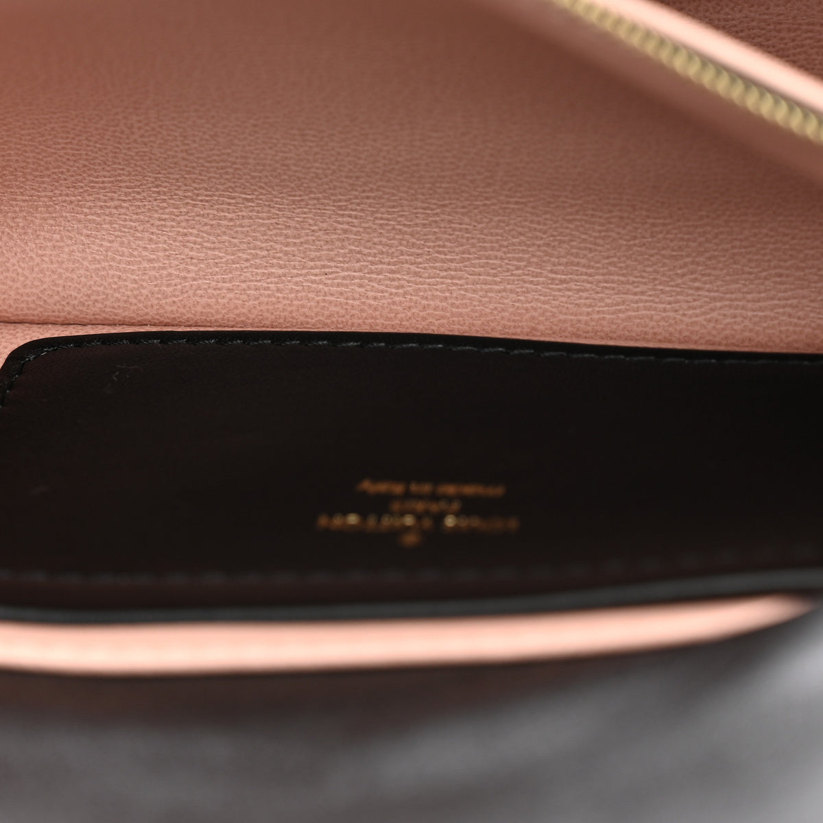Lambskin Embossed Monogram Pochette Coussin Crossbody Black