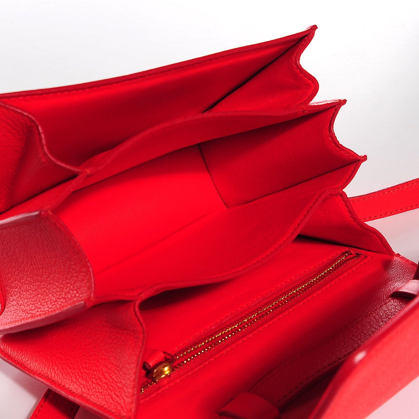 Goatskin Small Classic Box Flap Bag Alizarin