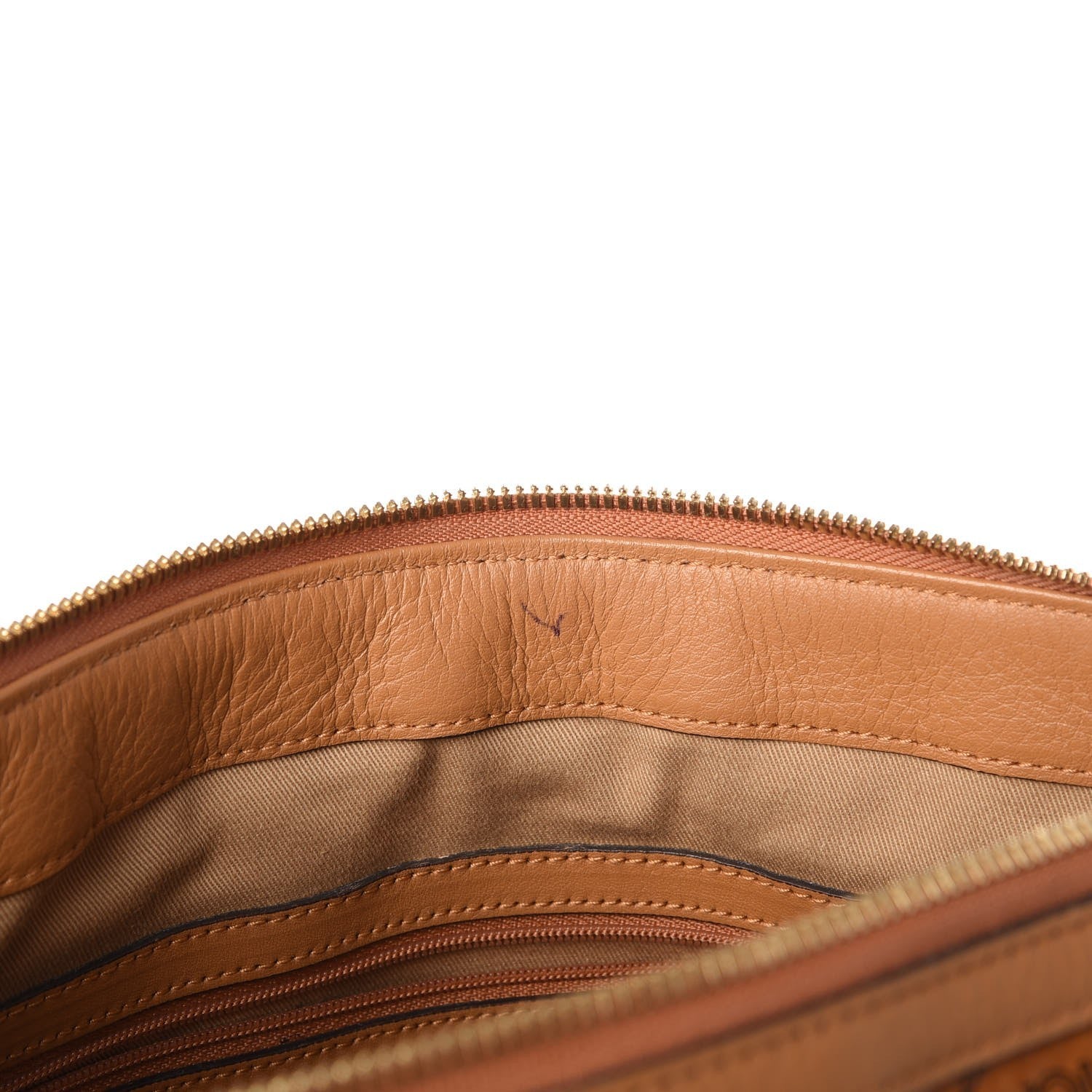 MCM Visetos Medium Essentials Shopper Tote Cognac 11 of 29