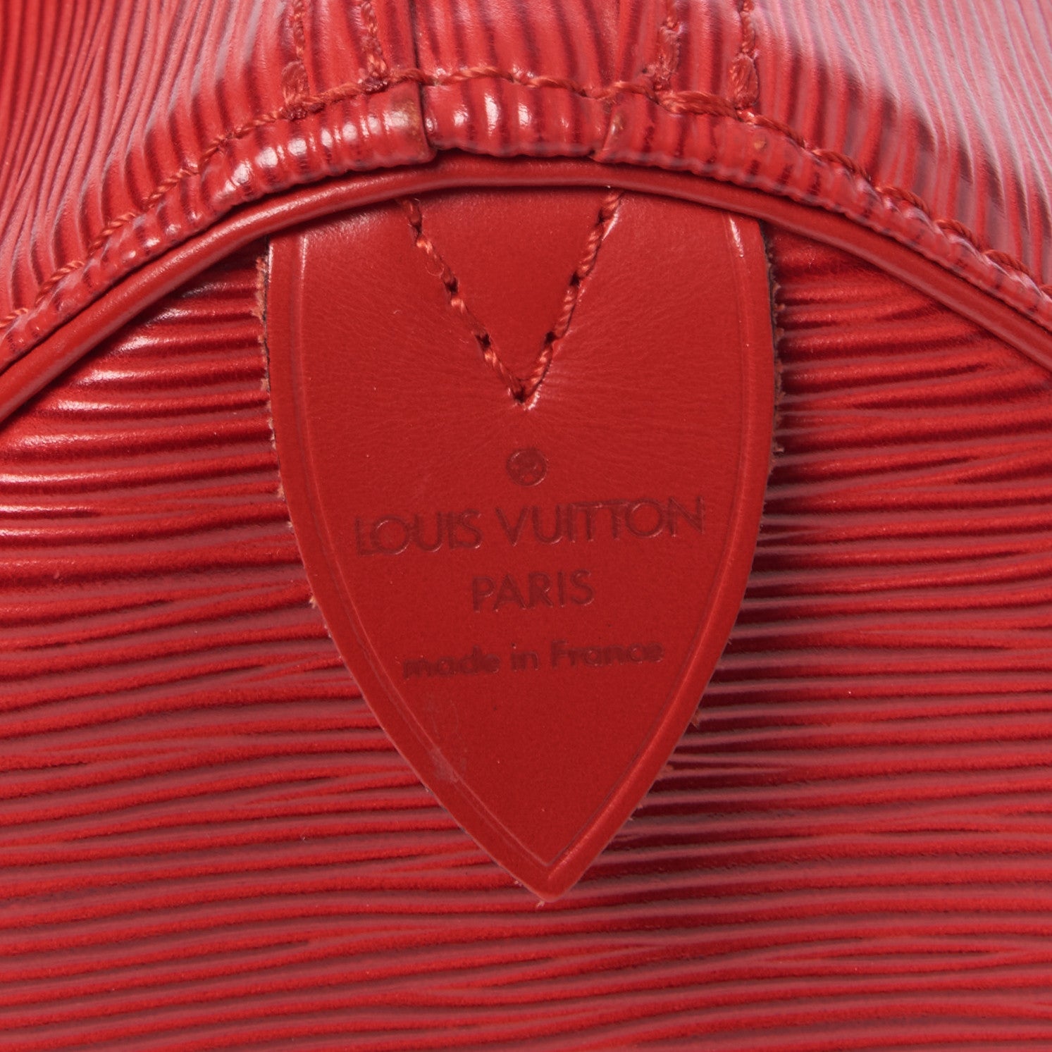 Louis Vuitton Epi Speedy 25 Castillan Red 7 of 9