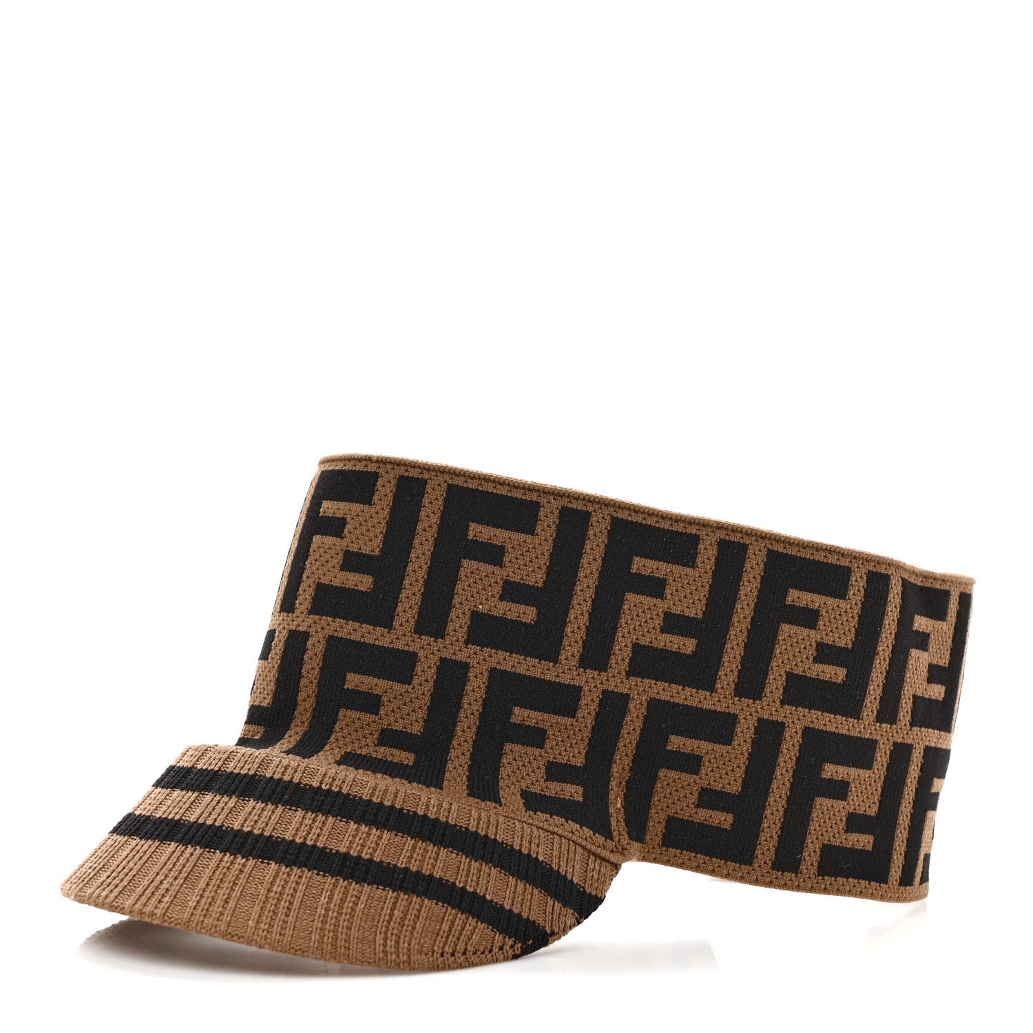 Fendi Nylon FF Stretch Visor Tobacco 1 of 8