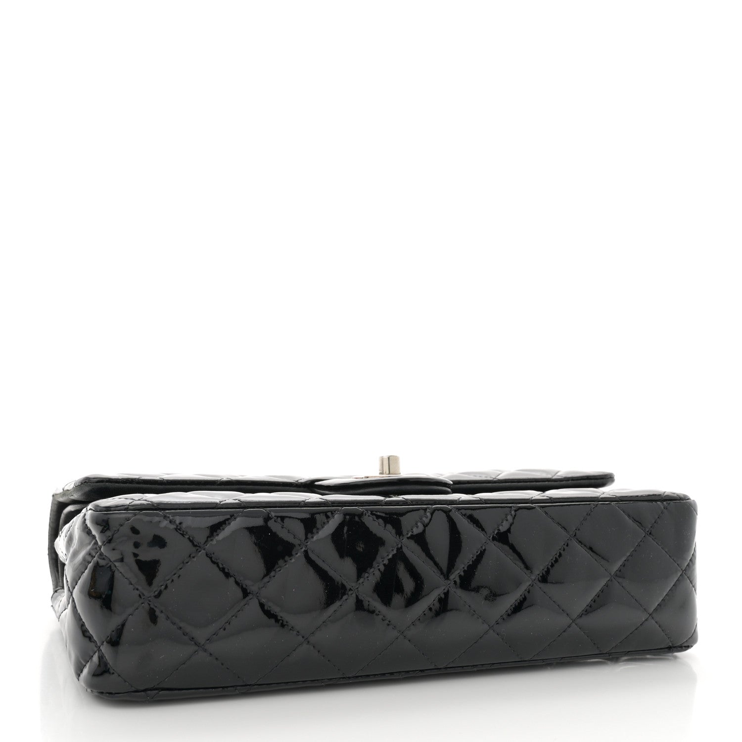 Chanel Patent Quilted Medium Double Flap Black 4 of 15